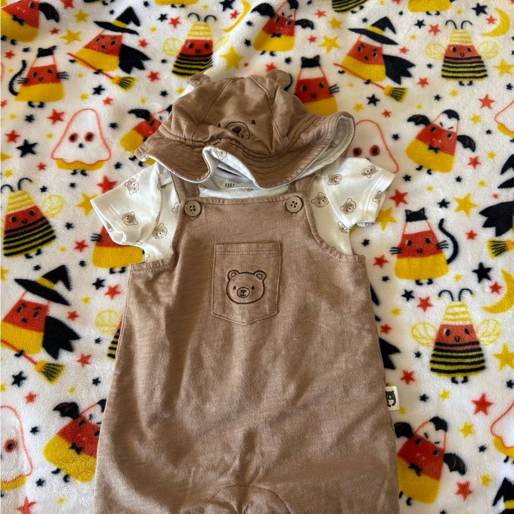 Adorable Tan Bear Kids Matching Set